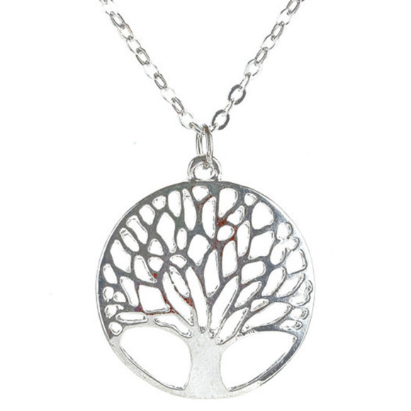 Handmade Jewelry - Tree of Life Necklace Silver Tone New